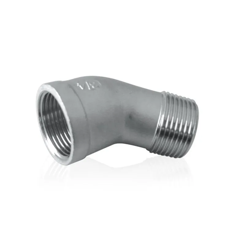 Roestvrijstalen buis 45 graden straatellebogen